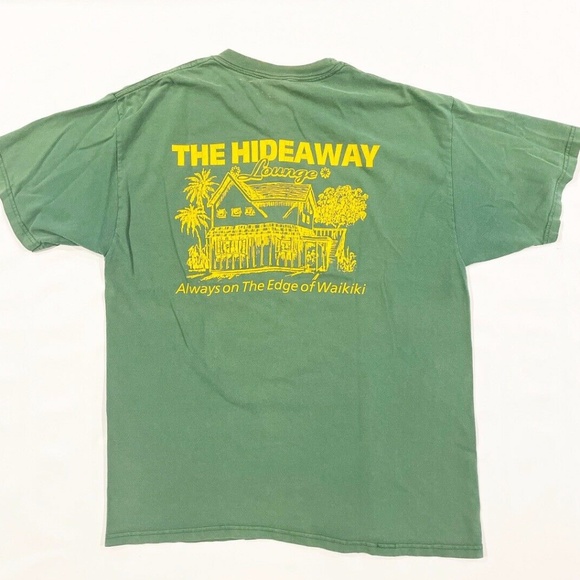 Souvenir HIDEWAY BAR WAIKIKI HAWAII tiki shirt